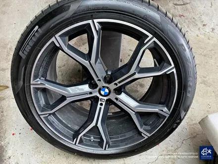 BMW X6 40i 신차 741M 블랙유광 휠도색 + 레드 캘리퍼 도색 / 용인 처인구