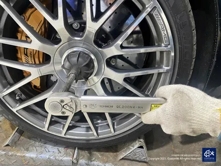 벤츠 C63 AMG 휠수리 후 블랙유광 휠도색 / 용인 처인구