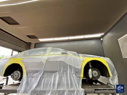 벤츠 CLS53 AMG 투톤 유광 휠도색 + 레드 캘리퍼 도색 / 용인 처인구