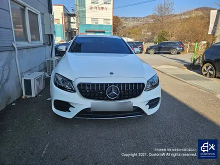 [벤츠사고수리] E클래스 전방 사고 수리 진행하면서 AMG 라인 범퍼로 교체. / 용인 처인구