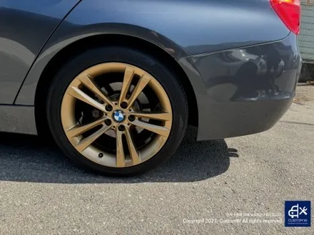 BMW F30 397M 휠 상처 수리 후, 골드 휠 도색 / 용인 처인구