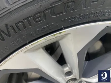 아우디 Q7 55TFSI 플라스틱 커버가 장착된 21인치 휠 블랙 유광 휠도색 + 부식 제거 후, 건메탈 그레이 캘리퍼 도색 / 용인 처인구