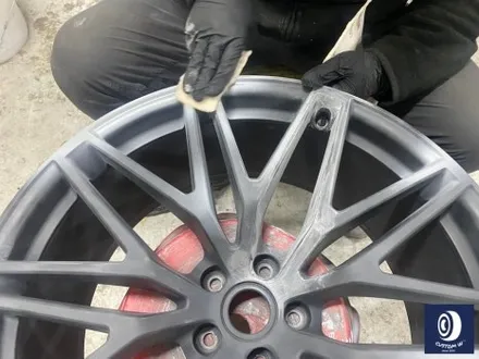 포르쉐 마칸 GTS 휠 상처 수리 후, JET BLACK (사틴 블랙) 휠 복원 도색 / 재입고 감사드립니다~! / 용인 처인구