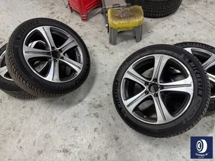 벤츠 W213 E300 18인치 휠 상처 수리 후, 다이아몬드 커팅 가공을 이용한 블랙 폴리시 휠 만들기_! / 용인 처인구
