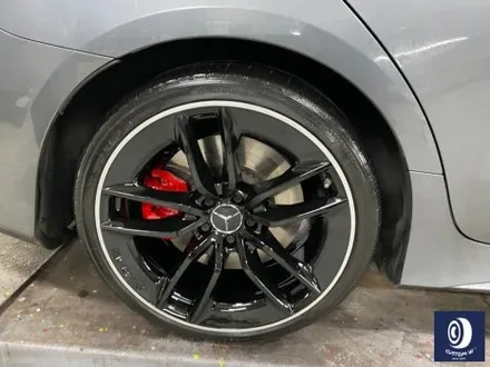 벤츠 CLS53 AMG 휠 상처 수리 후, 블랙 + 실버 투톤 휠도색 그리고  레드 캘리퍼 도색 작업까지_! (FEAT. 비 오는 날에도 작업 이상무_!!) / 용인 처인구