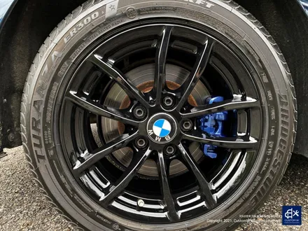 BMW 118d 블랙유광 휠도색 + 엄청난 부식 제거 후 블루 캘리퍼 도색 / 용인 처인구