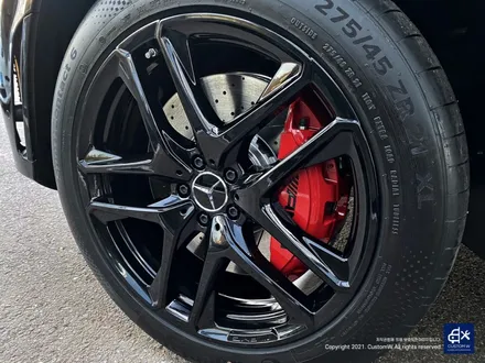 벤츠 신차 GLE53 AMG 블랙유광 휠도색 & 레드 캘리퍼 도색 / 용인 처인구