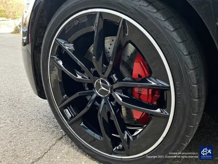 Mercedes-AMG E53 휠수리 후 블랙실버 투톤 휠도색 + 레드 캘리퍼 도색 / 용인 처인구