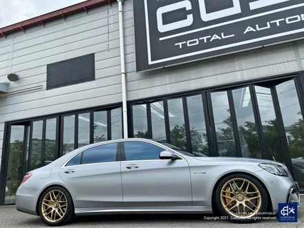 벤츠 S63 AMG 박리 후 페라리 골드 유광 휠도색 / 용인 처인구