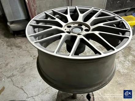 벤츠 C63 AMG 블랙 실버 투톤 유광 휠도색 + 레드 캘리퍼 도색 / 용인 처인구