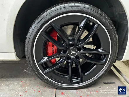 벤츠 E53 AMG 휠수리 후 블랙 실버 투톤 무광 휠도색 + 레드 캘리퍼 도색 / 용인 처인구