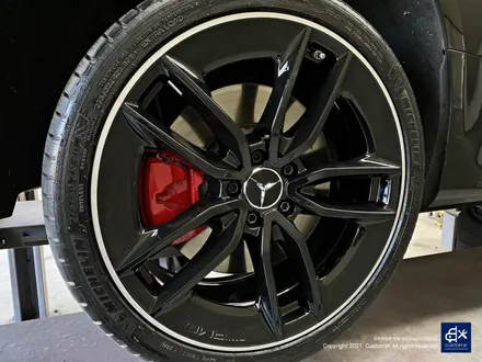벤츠 E53 AMG 잘못된 도색 이력 박리 후 투톤 유광 휠도색 + 레드 캘리퍼 도색 / 용인 처인구