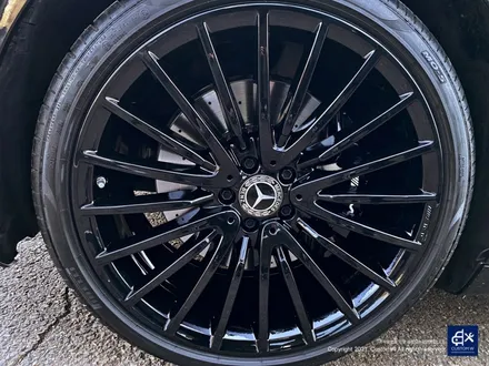벤츠 W223 S350 블랙유광 휠도색 + 블랙 캘리퍼 도색 / 용인 처인구