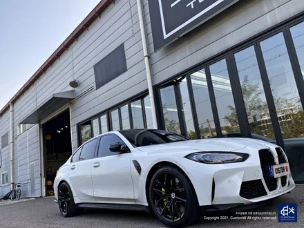 BMW G80 M3 블랙유광 휠도색 + 애시드 그린 캘리퍼 도색 / 용인 처인구