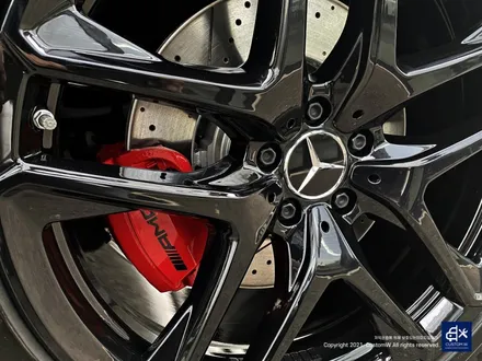 벤츠 GLE53 AMG 블랙유광 휠도색 & 레드 캘리퍼 도색 / 용인 처인구