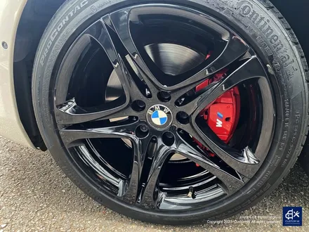 BMW 640d 휠수리 후 블랙유광 휠도색 + 레드 캘리퍼 도색 / 용인 처인구