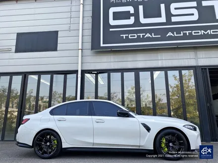 BMW G80 M3 블랙유광 휠도색 + 애시드 그린 캘리퍼 도색 / 용인 처인구