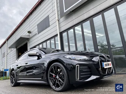 BMW i4 M50 블랙유광 휠도색 + 레드 캘리퍼도색 / 용인 처인구