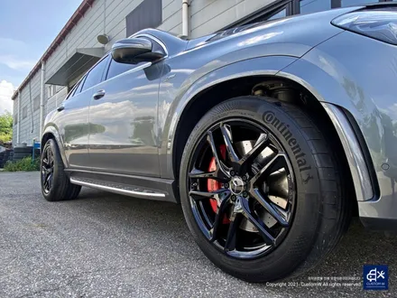 벤츠 GLE53 AMG 쿠페 블랙유광 휠도색 + 레드 캘리퍼 도색 / 용인 처인구
