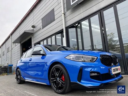 BMW 120i 704M 블랙유광 휠도색 + 레드 캘리퍼 도색 / 용인 처인구