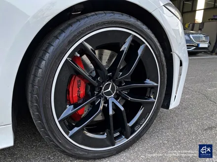 벤츠 CLS53 AMG 블랙실버 투톤 유광 휠도색 + 레드 캘리퍼 도색 / 용인 처인구