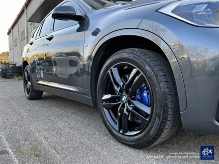 BMW X1 20i 블랙유광 휠도색 + 블루 캘리퍼 도색 / 용인 처인구
