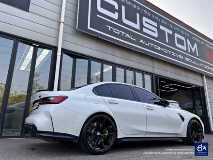 BMW G80 M3 블랙유광 휠도색 + 애시드 그린 캘리퍼 도색 / 용인 처인구