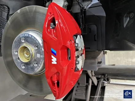 BMW X6 40i 신차 741M 블랙유광 휠도색 + 레드 캘리퍼 도색 / 용인 처인구