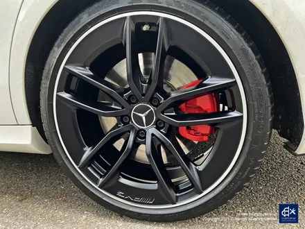 벤츠 E53 AMG 휠수리 후 블랙 실버 투톤 무광 휠도색 + 레드 캘리퍼 도색 / 용인 처인구