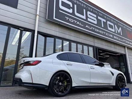 BMW G80 M3 블랙유광 휠도색 + 애시드 그린 캘리퍼 도색 / 용인 처인구