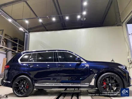 BMW X7 755M 블랙유광 휠도색 + 레드 캘리퍼 도색 / 용인 처인구