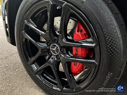 벤츠 GLE53 AMG 블랙유광 휠도색 & 레드 캘리퍼 도색 / 용인 처인구