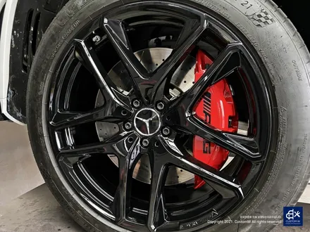 벤츠 GLE53 AMG 휠수리 후 블랙유광 휠도색 + 레드 캘리퍼 도색 / 용인 처인구