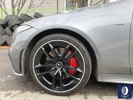 벤츠 CLS53 AMG 휠 상처 수리 후, 블랙 + 실버 투톤 휠도색 그리고  레드 캘리퍼 도색 작업까지_! (FEAT. 비 오는 날에도 작업 이상무_!!) / 용인 처인구