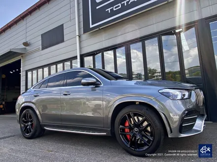 벤츠 GLE53 AMG 쿠페 블랙유광 휠도색 + 레드 캘리퍼 도색 / 용인 처인구