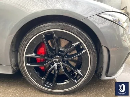 벤츠 CLS53 AMG 휠 상처 수리 후, 블랙 + 실버 투톤 휠도색 그리고  레드 캘리퍼 도색 작업까지_! (FEAT. 비 오는 날에도 작업 이상무_!!) / 용인 처인구