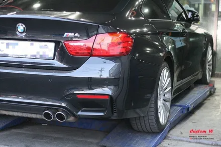 잘못된 휠수리로 엉망인 휠 다이아몬드컷팅 휠수리로 휠복원- 최강한파에도 찾아온 BMW M4 / 용인 처인구