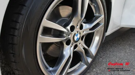 BMW 신차 휠도색- 328I 고스트크롬. / 용인 처인구