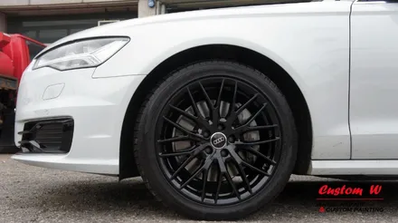 [커스텀W]아우디 A6 40TDI 19인치 휠 블랙유광 휠도색. / 용인 처인구