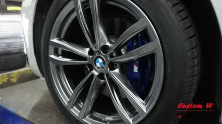 신형 2017 BMW 7시리즈 캘리퍼도색과 고스트크롬 휠도색. / 용인 처인구
