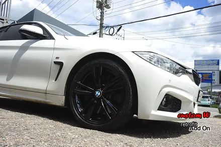 BMW 428I 컨버터블과 잘 어울리는 블랙유광 휠도색.(휠 상처수리 후 도색) / 용인 처인구