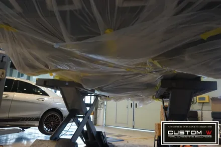 메르세데스 벤츠 GLC220d 쿠페 마차 휠 블랙유광 휠도색 + AMG 레드 캘리퍼도색. / 용인 처인구