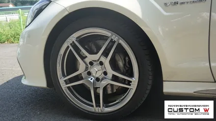 벤츠 CLS 63 AMG 고스트크롬 휠도색. / 용인 처인구