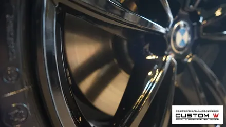 BMW 6GT 블랙유광(하이그로시블랙) 휠도색. / 용인 처인구
