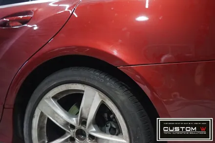 벤츠 CLS 250 상처 심한 휠 다이아몬드 컷팅 휠수리 , 운전석 리어휀더, 범퍼 판금도색 외형복원 작업까지 한번에_! 원스탑 토탈 솔루션 커스텀W / 용인 처인구