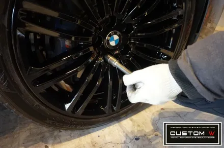 BMW G30 530i 664M 블랙유광(하이그로시 블랙) 휠도색 작업.! / 용인 처인구