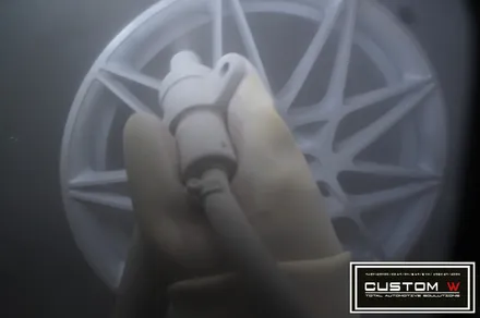 BMW M4 666M 휠 잘못된 휠수리 도색 이력 박리후, 블랙유광 휠도색 재작업. 그리고  레드 캘리퍼 도색 까지.! 커스텀W. / 용인 처인구