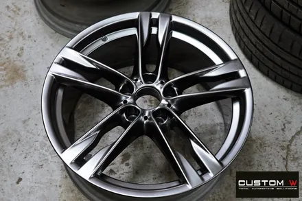 BMW 640d 고스트크롬 휠 도색 + 블루 캘리퍼 도색 / 용인 처인구