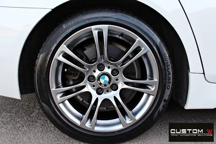 BMW 528i 휠 수리 후 고스트크롬 휠 도색 / 용인 처인구