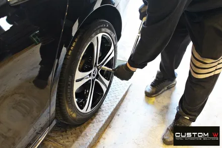 벤츠 E220d 다이아몬드 컷팅 블랙 폴리시 휠 / 용인 처인구
